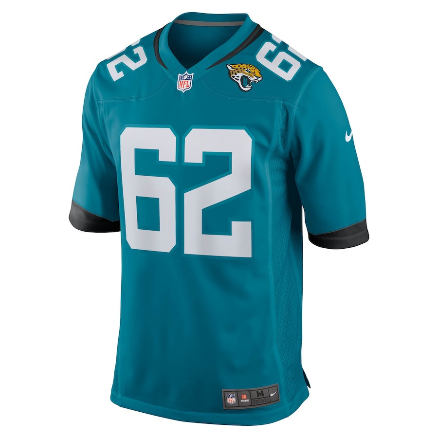 Javon Foster 62 Jacksonville Jaguars Team Game Men Jersey - Teal JS5473 nicesnker - Image 2