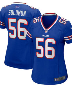 Javon Solomon 56 Buffalo Bills Women's Game Jersey - Royal JS4975 nicesnker