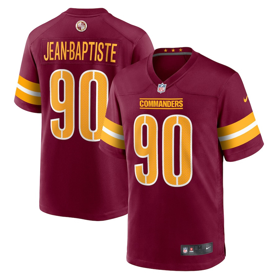 Javontae Jean-Baptiste 90 Washington Commanders Game Men Jersey - Burgundy JS7703 nicesnker