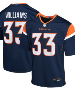 Javonte Williams 33 Denver Broncos Alternate Game YOUTH Jersey - Navy JS2202 nicesnker
