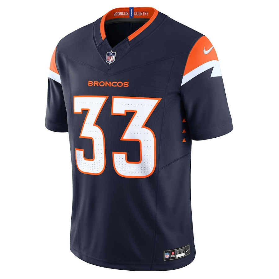 Javonte Williams 33 Denver Broncos Alternate Vapor F.U.S.E. Limited Men Jersey - Navy JS3886 nicesnker - Image 2