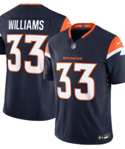 Javonte Williams 33 Denver Broncos Alternate Vapor F.U.S.E. Limited Men Jersey - Navy JS3886 nicesnker