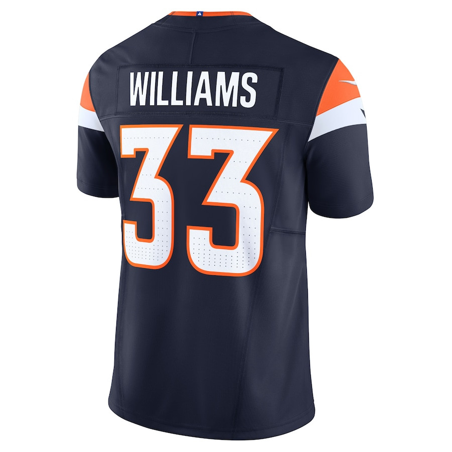 Javonte Williams 33 Denver Broncos Alternate Vapor F.U.S.E. Limited Men Jersey - Navy JS3886 nicesnker - Image 3