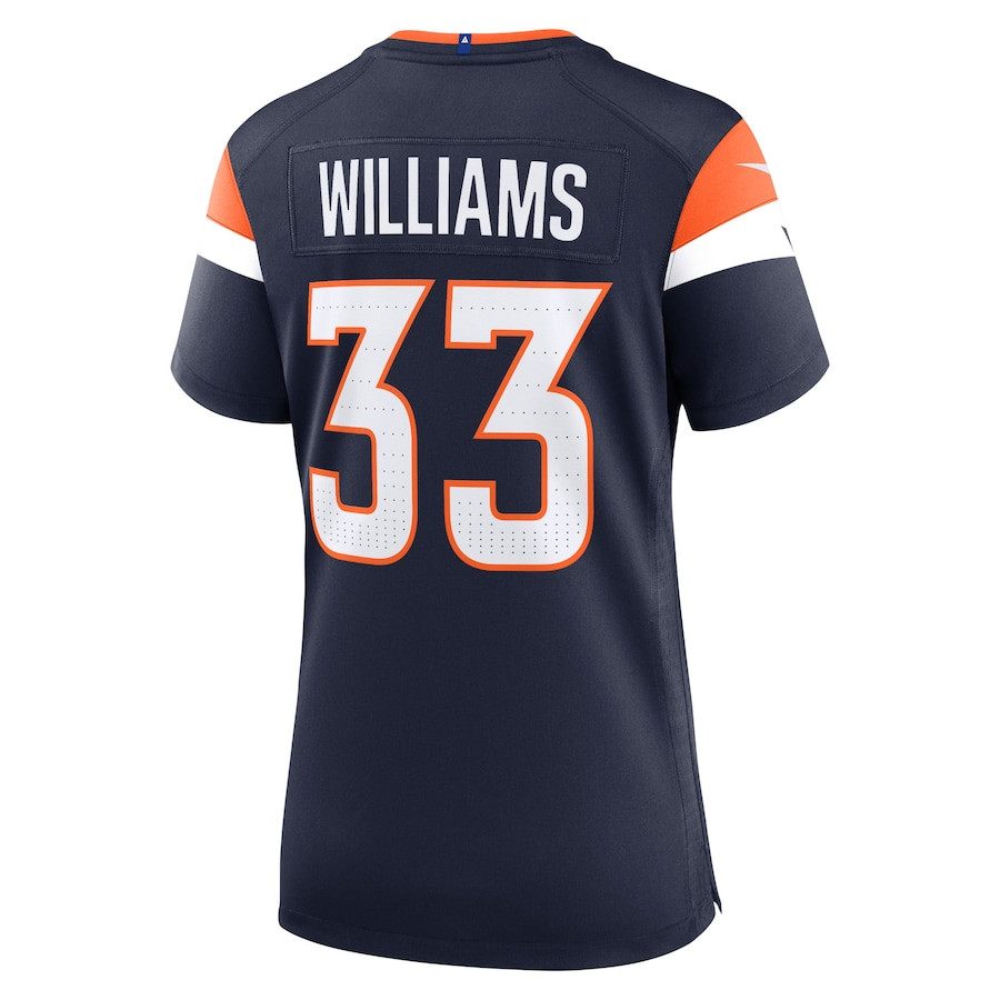Javonte Williams 33 Denver Broncos Women Alternate Game Jersey - Navy JS6610 nicesnker - Image 3