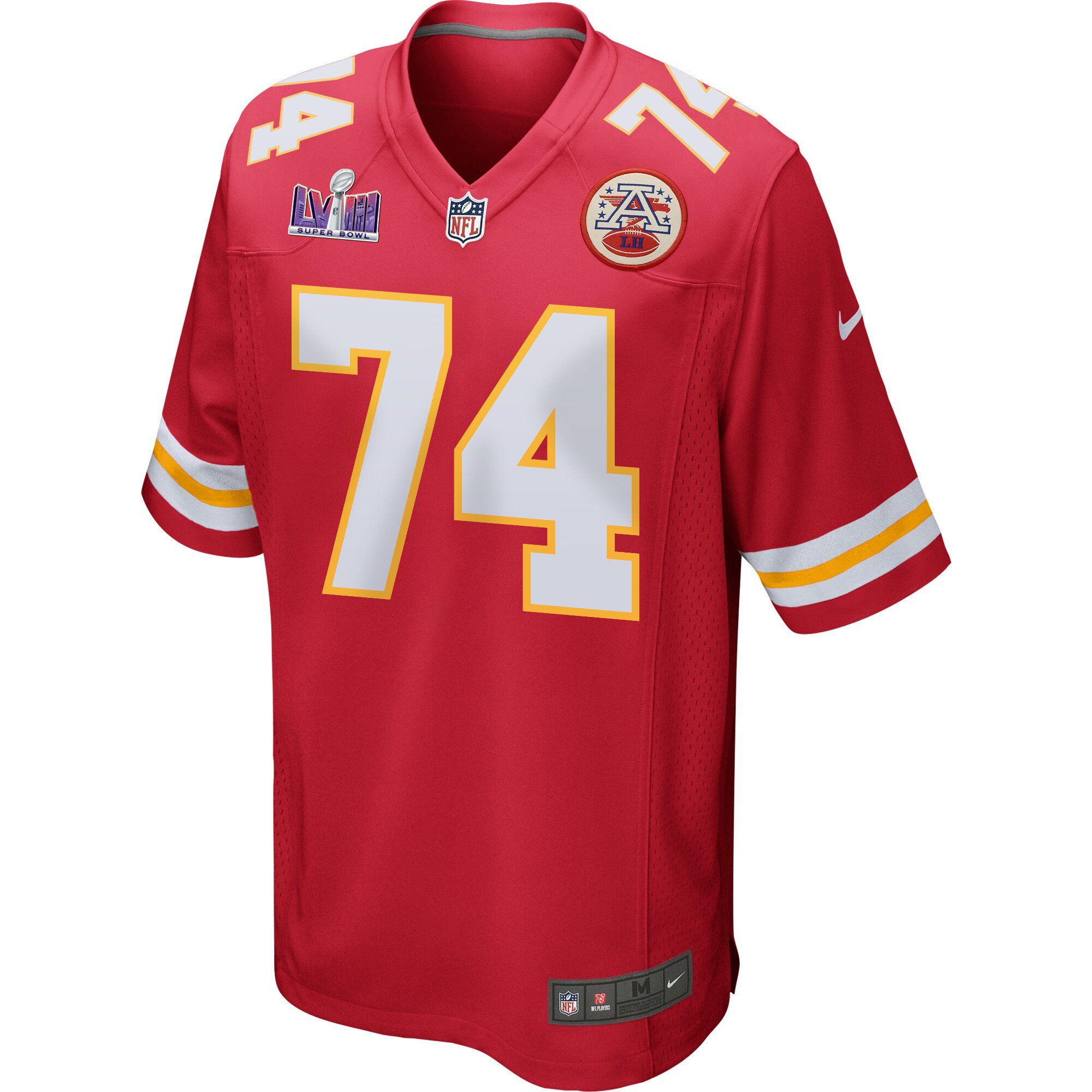 Jawaan Taylor 74 Kansas City Chiefs Super Bowl LVIII Patch Game Men Jersey - Red JS1355 nicesnker - Image 2