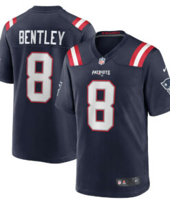 Ja'Whaun Bentley 8 New England Patriots Men Game Jersey - Navy JS9630 nicesnker