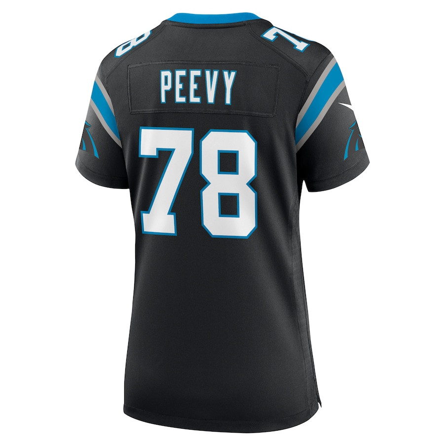 Jayden Peevy 78 Carolina Panthers Game Women Jersey - Black JS1684 nicesnker - Image 3