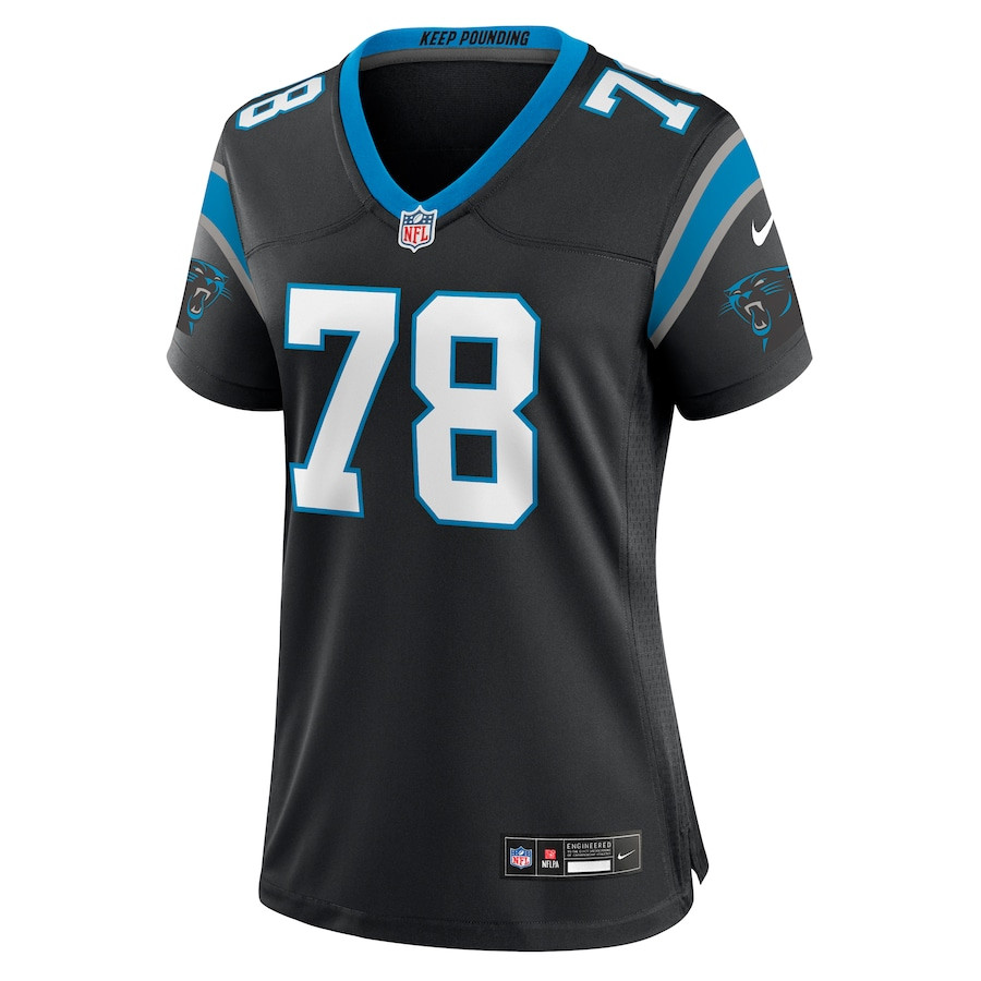 Jayden Peevy 78 Carolina Panthers Game Women Jersey - Black JS1684 nicesnker - Image 2
