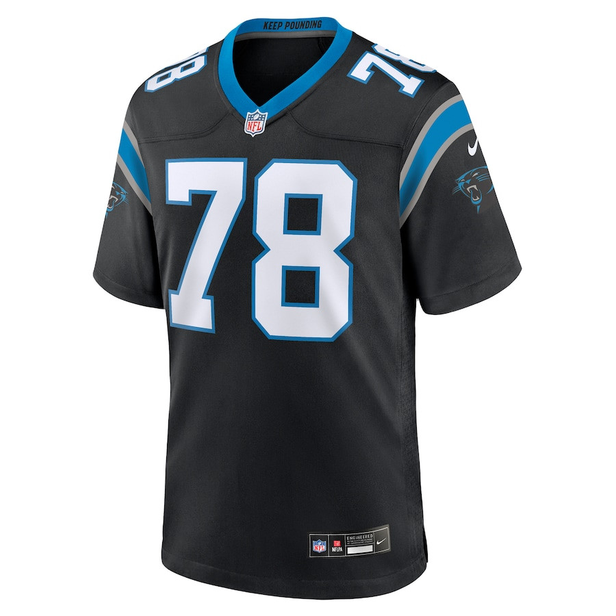 Jayden Peevy 78 Carolina Panthers Team Game Men Jersey - Black JS5092 nicesnker - Image 2