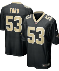 Jaylan Ford 53 New Orleans Saints Game Men Jersey - Black JS8854 nicesnker