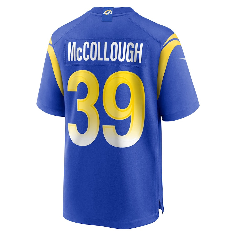 Jaylen McCollough 39 Los Angeles Rams Game Men Jersey - Royal JS2390 nicesnker - Image 3