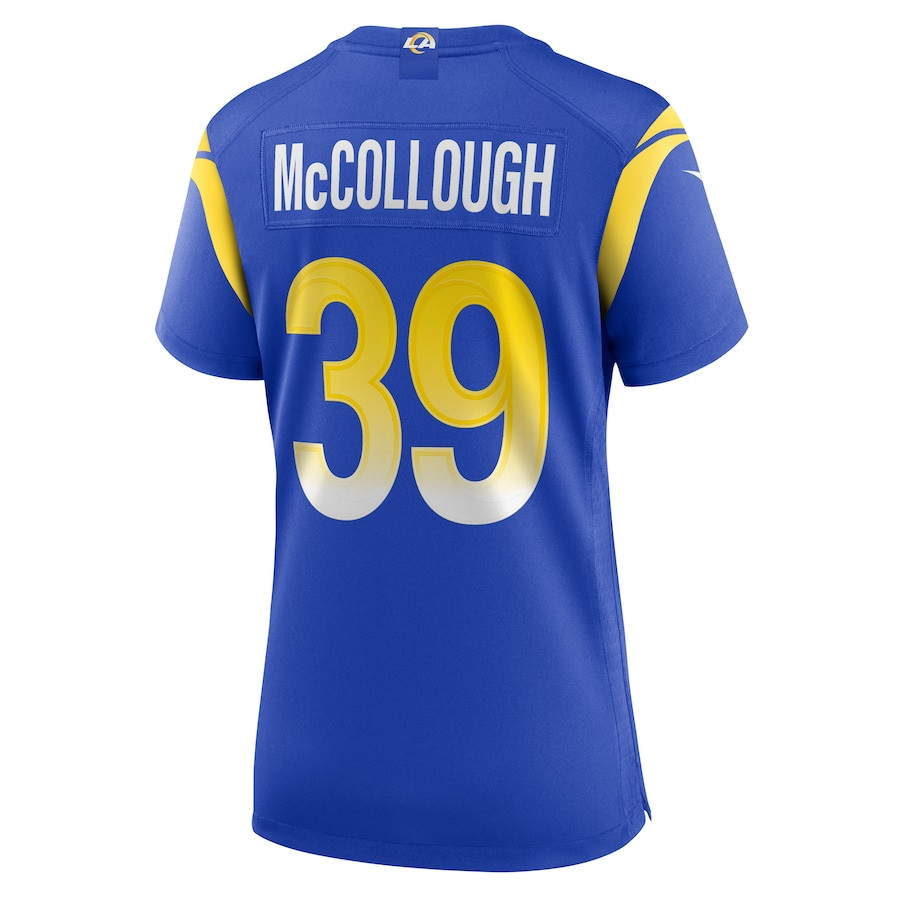 Jaylen McCollough 39 Los Angeles Rams Women's Game Jersey - Royal JS4373 nicesnker - Image 3