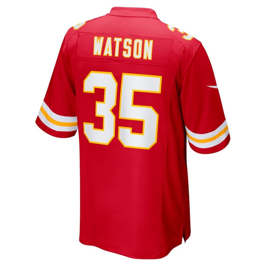 Jaylen Watson #35 Kansas City Chiefs Super Bowl LIX Jersey - Men's - Red JS7321 nicesnker - Image 3