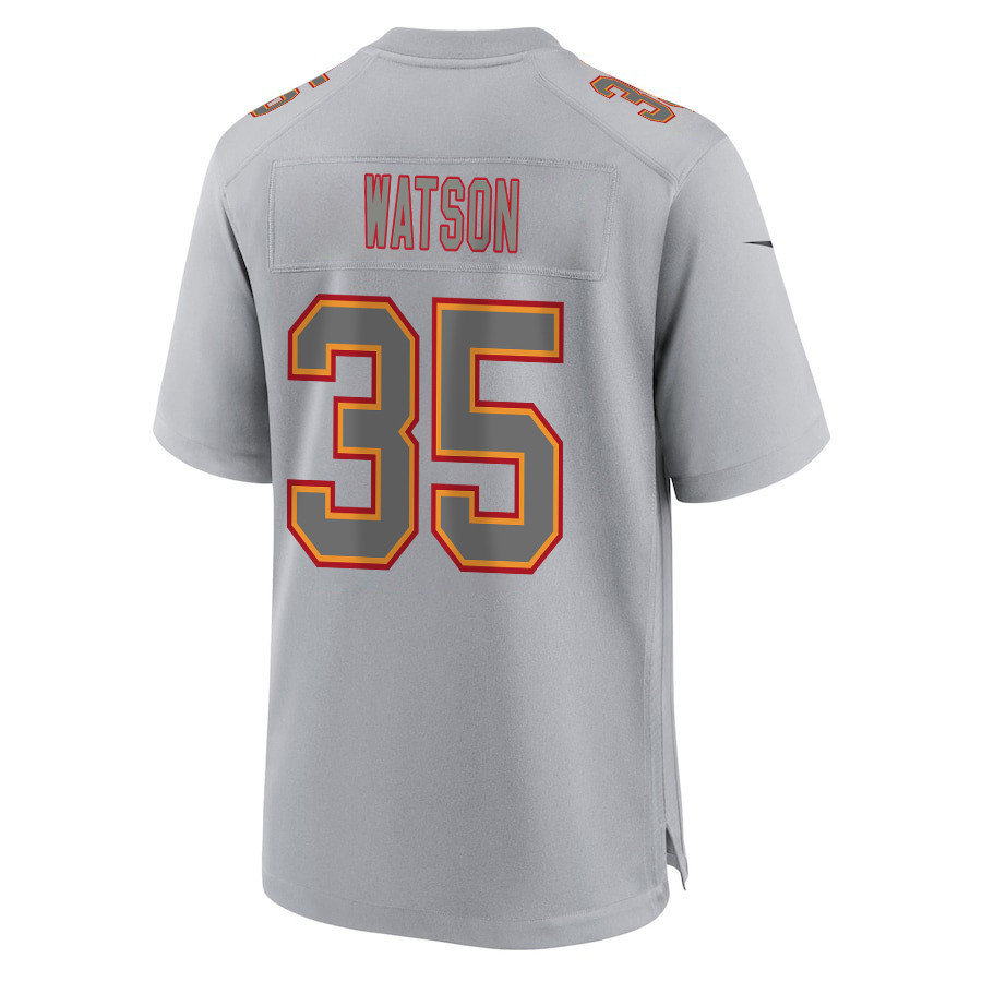Jaylen Watson 35 Kansas City Chiefs Super Bowl LVIII Champions 4 Stars Patch Atmosphere Fashion Game Men Jersey - Gray JS7659 nicesnker - Image 3