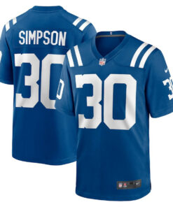 Jaylin Simpson 30 Indianapolis Colts Game Men Jersey - Royal JS7394 nicesnker