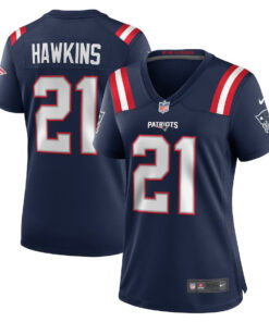 Jaylinn Hawkins 21 New England Patriots Women's Team Game Jersey - Navy JS9596 nicesnker