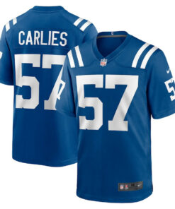 Jaylon Carlies 57 Indianapolis Colts Game Men Jersey - Royal JS3923 nicesnker
