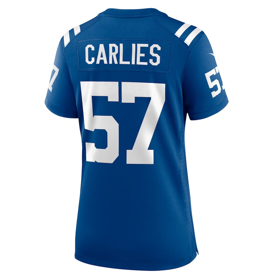 Jaylon Carlies 57 Indianapolis Colts Women's Game Jersey - Royal JS8776 nicesnker - Image 3