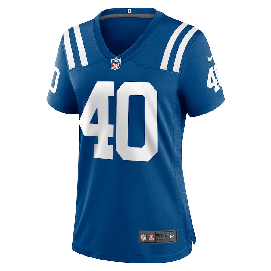 Jaylon Jones 40 Indianapolis Colts Women's Game Jersey - Royal JS5107 nicesnker - Image 2