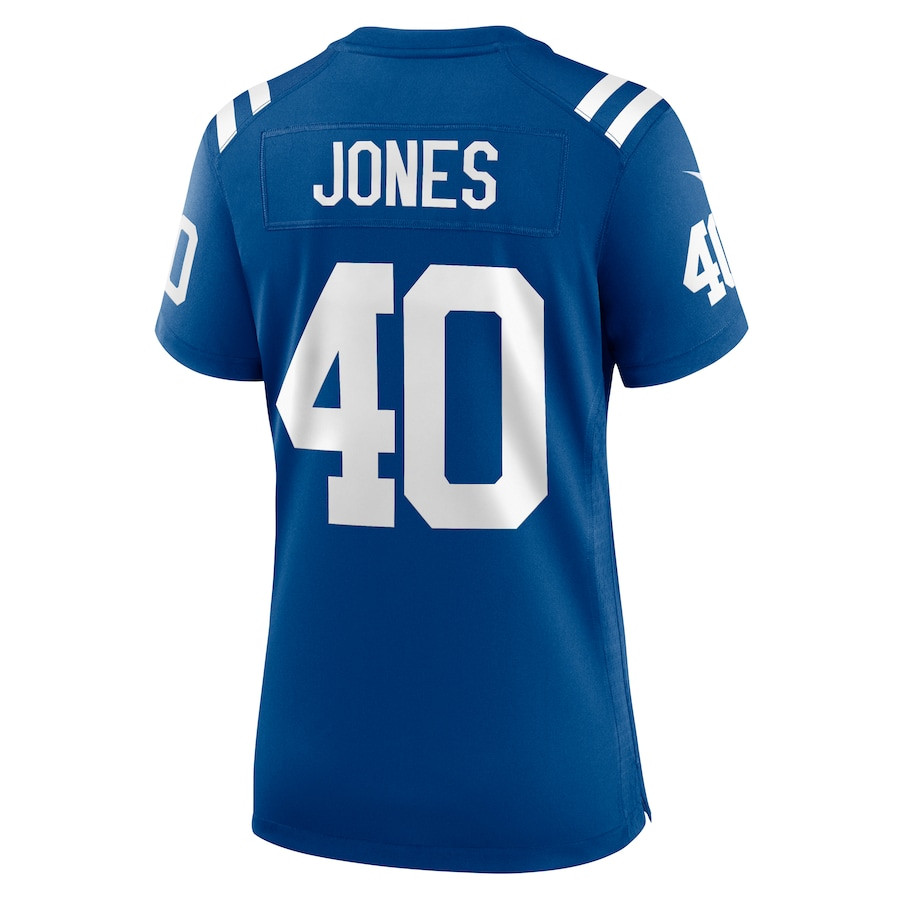 Jaylon Jones 40 Indianapolis Colts Women's Game Jersey - Royal JS5107 nicesnker - Image 3