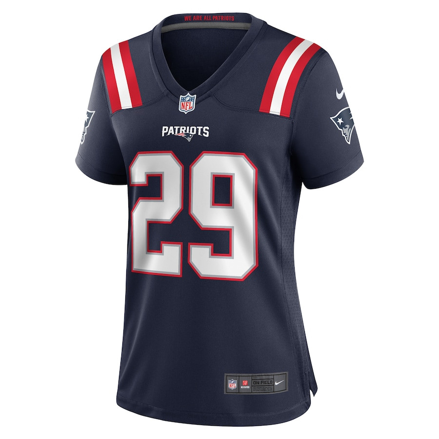 JC Jackson 29 New England Patriots Game Women Jersey - Navy JS5832 nicesnker - Image 2
