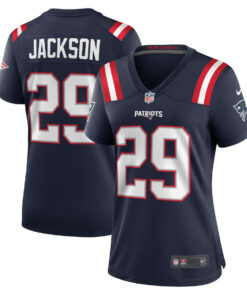 JC Jackson 29 New England Patriots Game Women Jersey - Navy JS5832 nicesnker