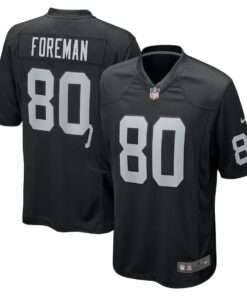Jeff Foreman 80 Las Vegas Raiders Team Game Men Jersey - Black JS6362 nicesnker