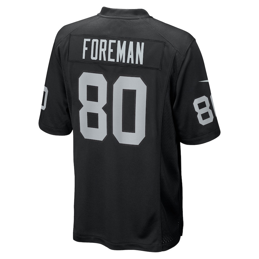 Jeff Foreman 80 Las Vegas Raiders Team Game Men Jersey - Black JS6362 nicesnker - Image 3