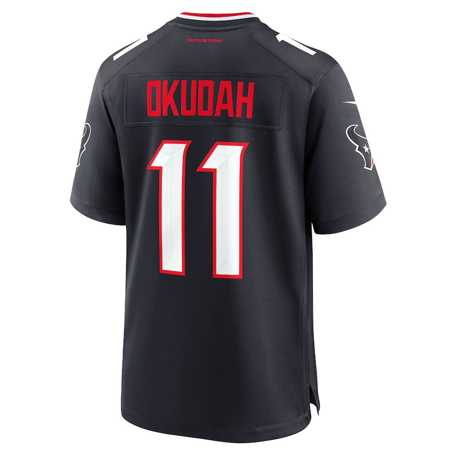 Jeff Okudah 11 Houston Texans Team Game Men Jersey - Navy JS2851 nicesnker - Image 3