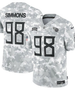 Jeffery Simmons 98 Tennessee Titans 2024 Salute to Service Limited Men Jersey - Arctic Camo JS5883 nicesnker