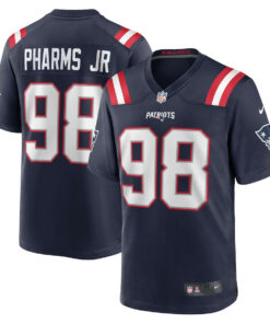 Jeremiah Pharms Jr. 98 New England Patriots Team Game Men Jersey - Navy JS8886 nicesnker
