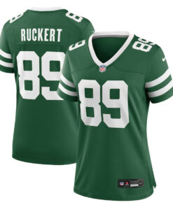 Jeremy Ruckert 89 New York Jets Women's Team Game Jersey - Legacy Green JS9796 nicesnker