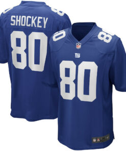 Jeremy Shockey 80 New York Giants Men Game Retired Jersey - Royal JS7092 nicesnker