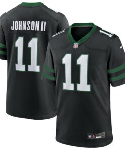 Jermaine Johnson II 11 New York Jets Alternate Game Men Jersey - Legacy Black JS7868 nicesnker