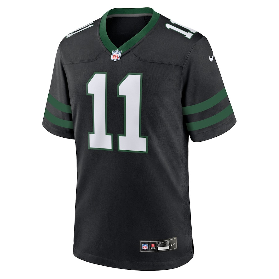 Jermaine Johnson II 11 New York Jets Alternate Game Men Jersey - Legacy Black JS7868 nicesnker - Image 2
