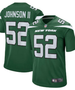 Jermaine Johnson II 52 New York Jets Men Game Jersey - Green JS5348 nicesnker