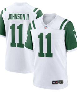 Jermaine Johnson II New York Jets Classic Alternate Game Men Jersey - White JS8317 nicesnker