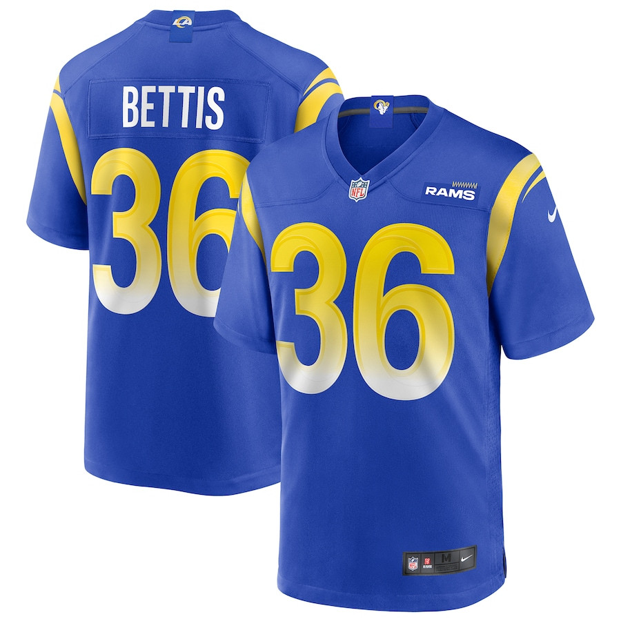 Jerome Bettis 36 Los Angeles Rams Men Game Retired Jersey - Royal JS1508 nicesnker