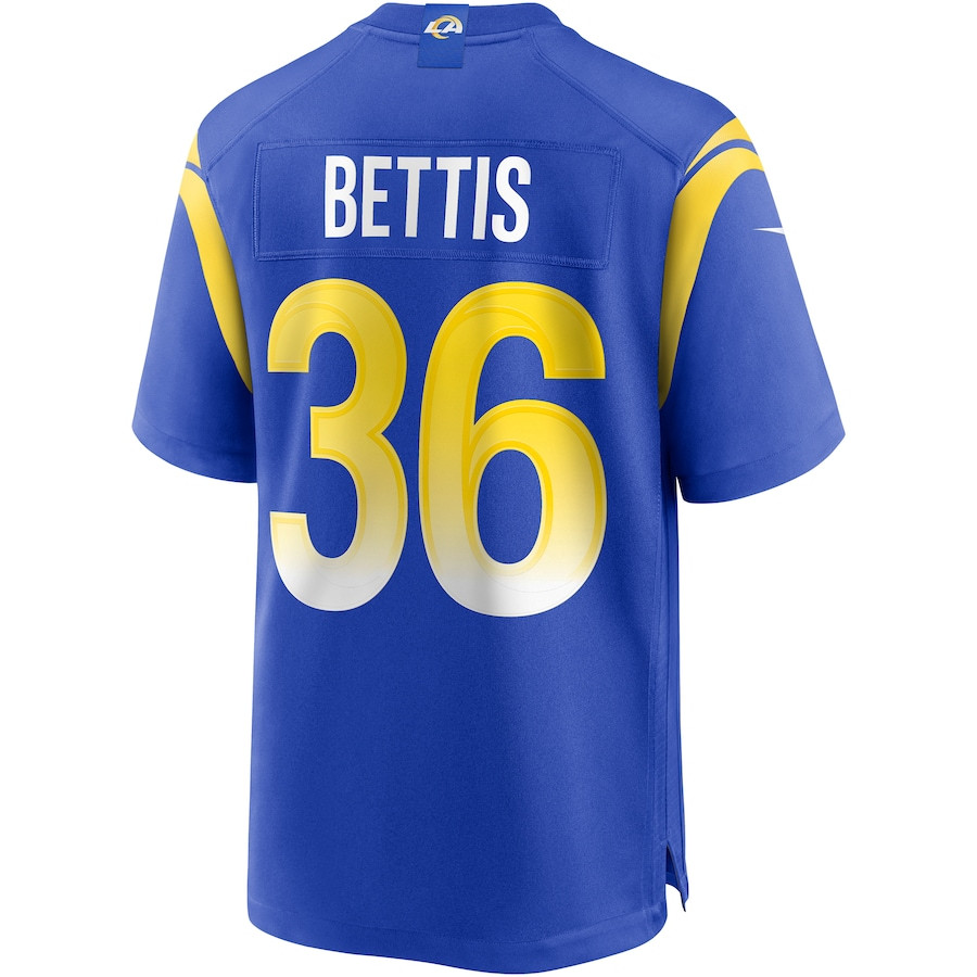 Jerome Bettis 36 Los Angeles Rams Men Game Retired Jersey - Royal JS1508 nicesnker - Image 3