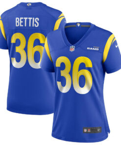 Jerome Bettis 36 Los Angeles Rams Women Game Retired Jersey - Royal JS8292 nicesnker