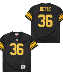 Jerome Bettis 36 Pittsburgh Steelers Retro Throwback Men Jersey - Black JS2591 nicesnker