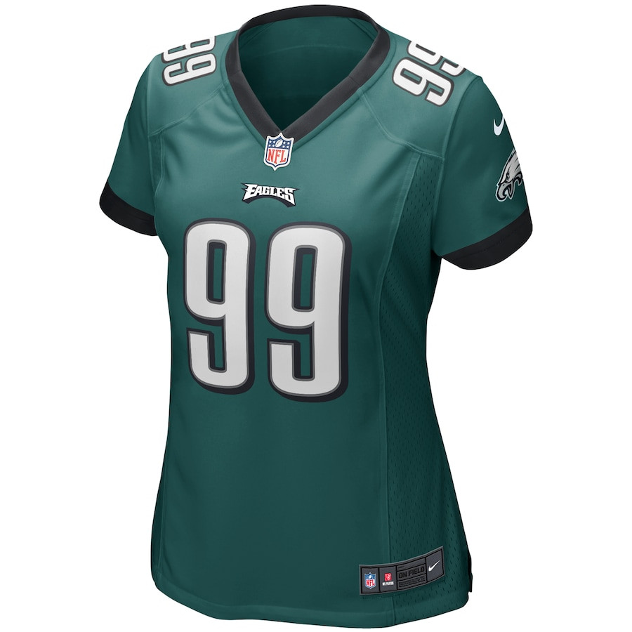 Jerome Brown 99 Philadelphia Eagles Women Game Retired Jersey - Midnight Green JS9961 nicesnker - Image 2