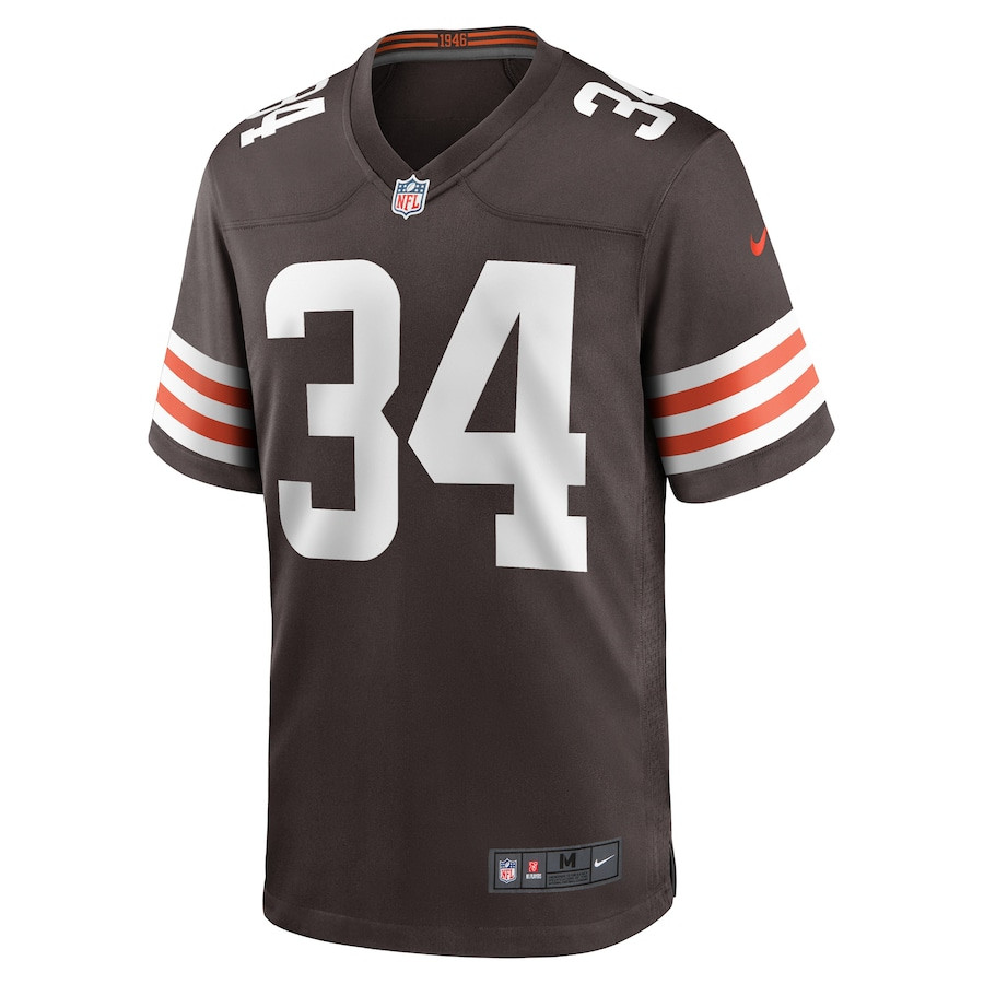 Jerome Ford 34 Cleveland Browns Game Men Jersey - Brown JS5288 nicesnker - Image 2