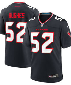 Jerry Hughes 52 Houston Texans Team Game Men Jersey - Navy JS3529 nicesnker