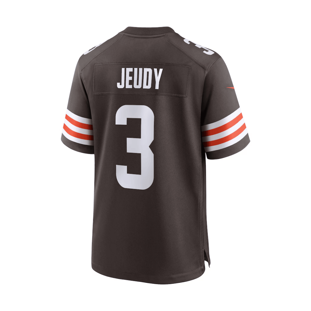 Jerry Jeudy 3 Cleveland Browns 2025 Pro Bowl Patch Game Men Jersey - Brown JS5946 nicesnker - Image 3