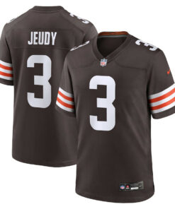 Jerry Jeudy 3 Cleveland Browns Game Men Jersey - Brown JS5578 nicesnker