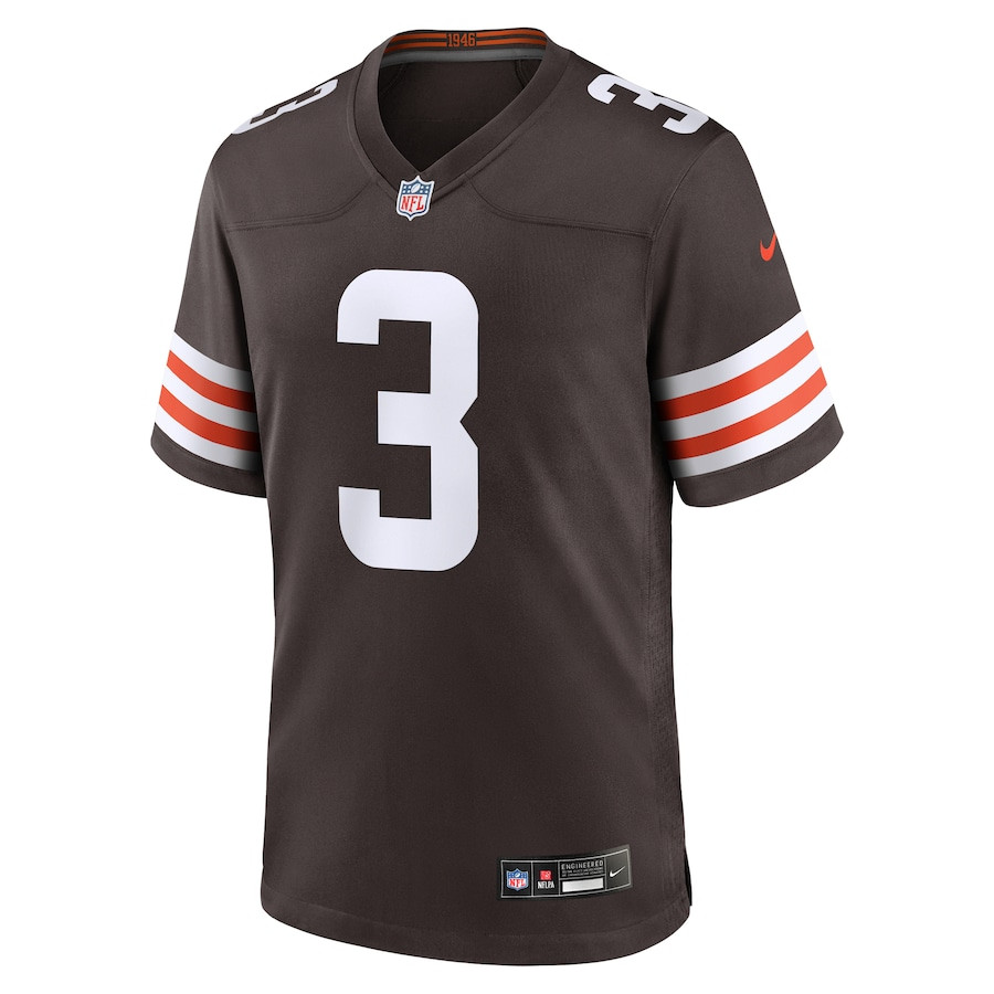 Jerry Jeudy 3 Cleveland Browns Game Men Jersey - Brown JS5578 nicesnker - Image 2