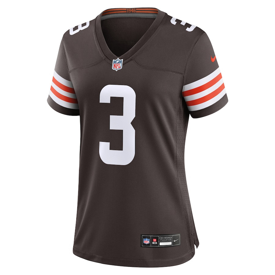 Jerry Jeudy 3 Cleveland Browns Game Women Jersey - Brown JS2932 nicesnker - Image 2