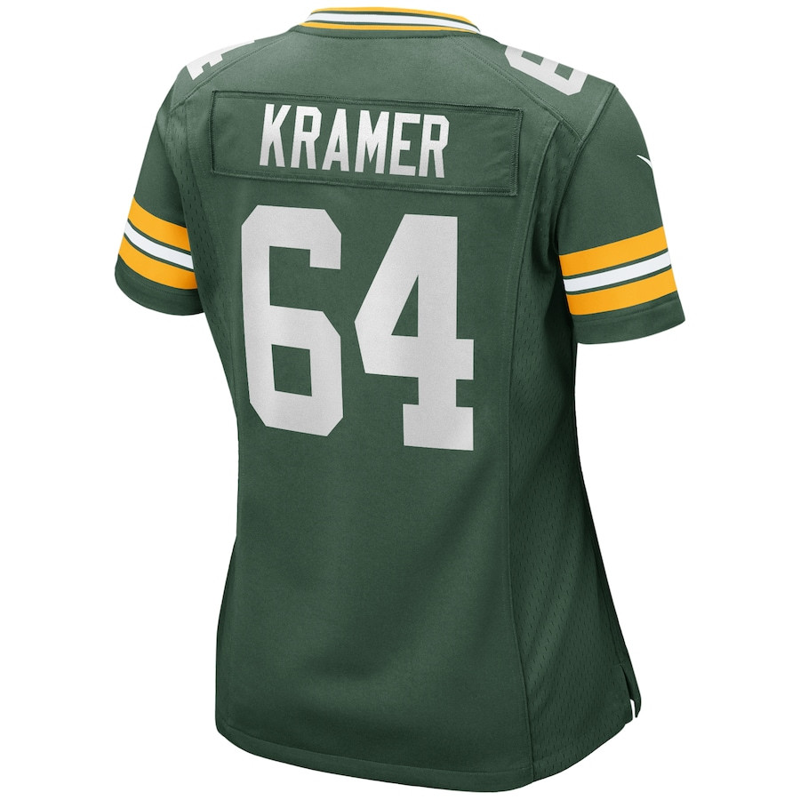Jerry Kramer 64 Green Bay Packers Women Game Retired Jersey - Green JS9986 nicesnker - Image 3