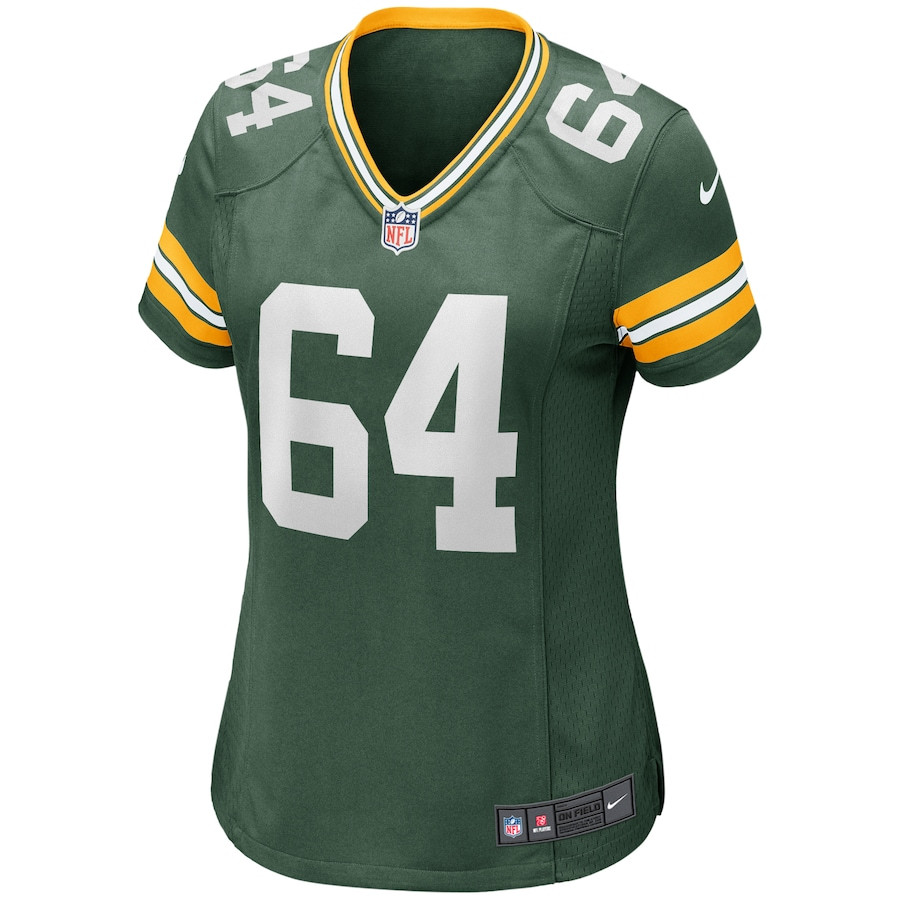 Jerry Kramer 64 Green Bay Packers Women Game Retired Jersey - Green JS9986 nicesnker - Image 2